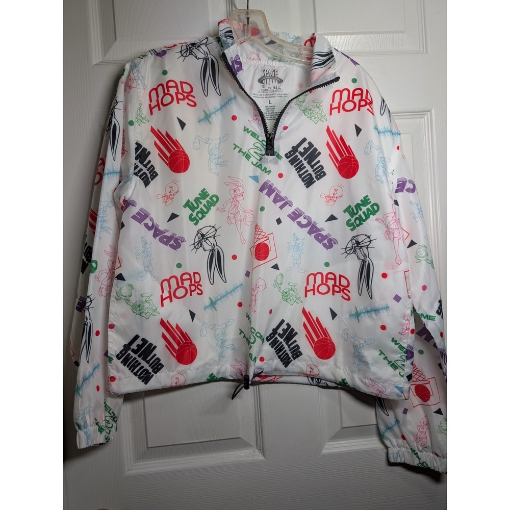 Space Jam Pullover Half Zip Large Windbreaker‎ Type